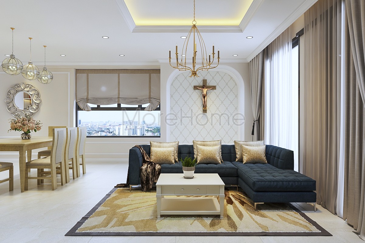  Sofa nỉ chung cư Kingston Residence